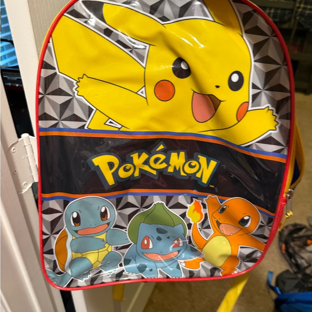 Pokemon Yellow and Red Character Backpack